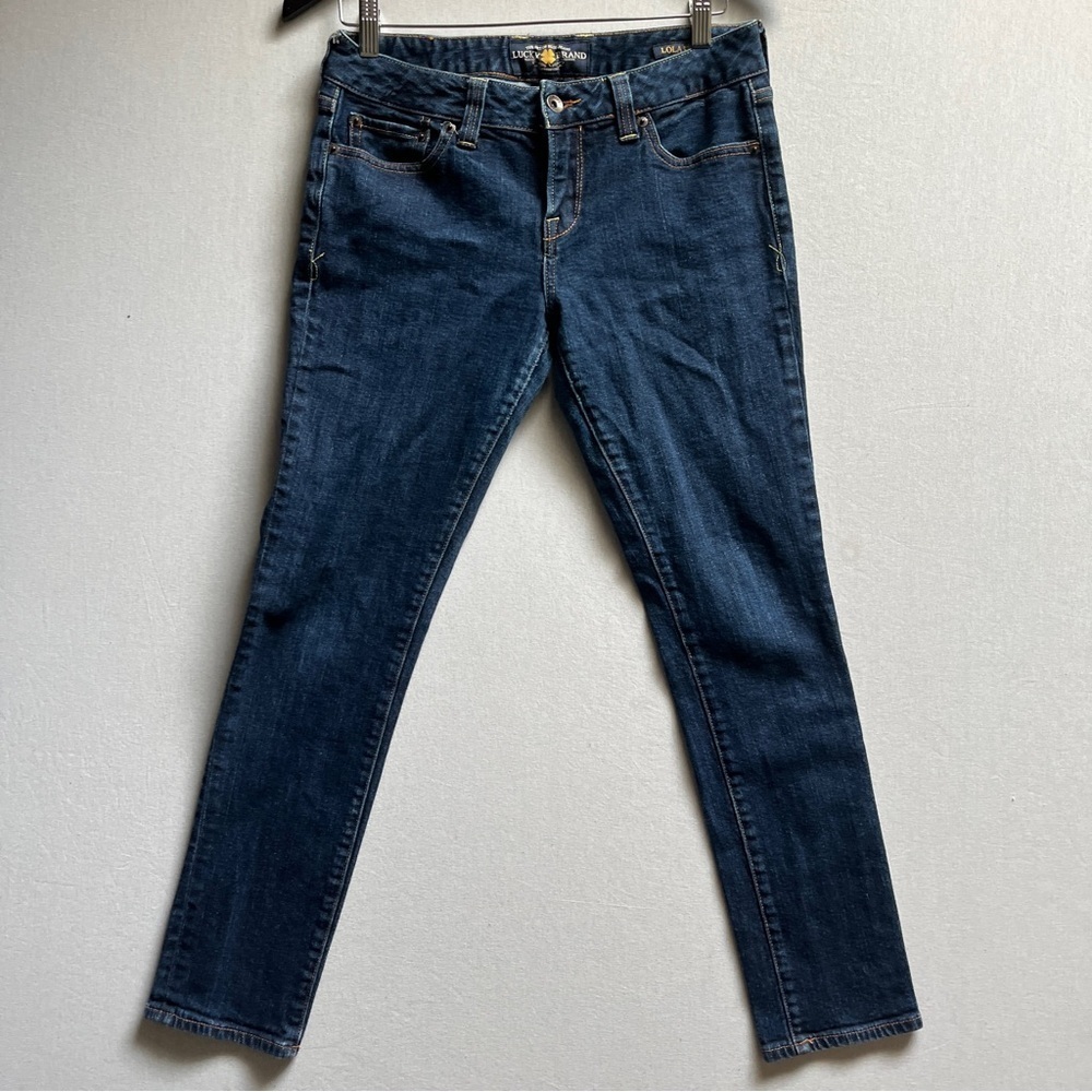Lucky Brand Lola Skinny Dark Blue Denim Jeans Sz 29